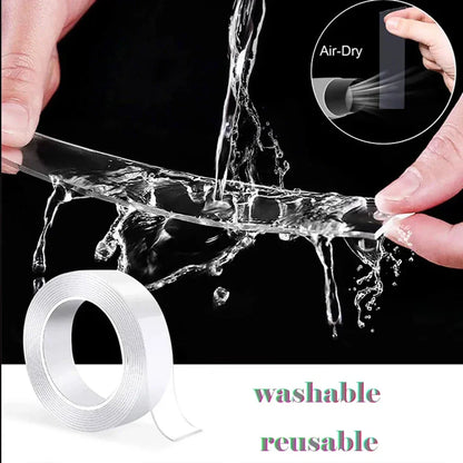 1pc Strong Double-sided Tape, Can Be Cleaned And Reused. Transparent Double-sided Tape Use for Kitchen, Bathroom, Office