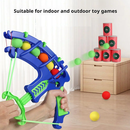 Montessori Throw Sport Slingshot Target – Sticky Ball Dartboard Basketball Outdoor Educational Game